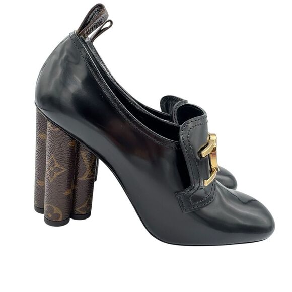 Louis Vuitton Swift Loafer Monogram Block Heel Patent Leather Size 6 - Picture 8 of 15